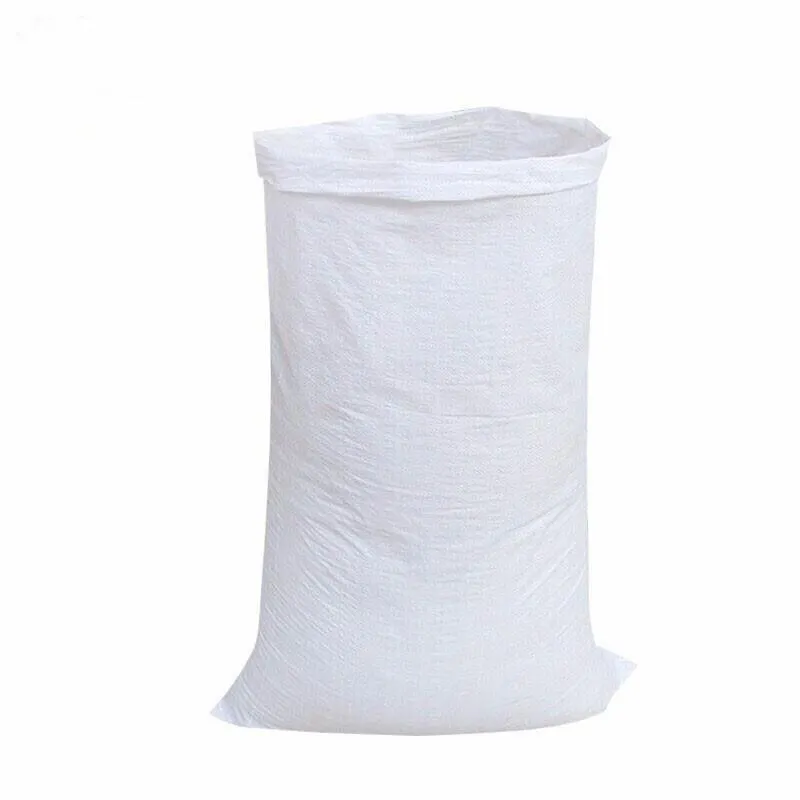 100 Pieces White Woven Bag 120 MM * 150 MM Express Logistics Packing Bag Gunny Bag Plastic Snake Skin Packing Bag Rice Flour Bag White Thickened