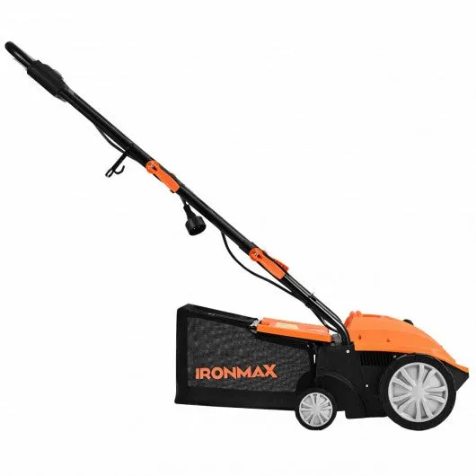 12Amp Corded Scarifier 13” Electric Lawn Dethatcher -Orange