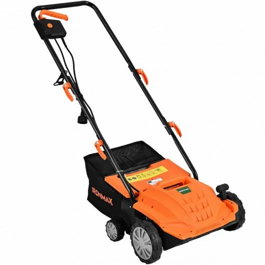 12Amp Corded Scarifier 13” Electric Lawn Dethatcher -Orange