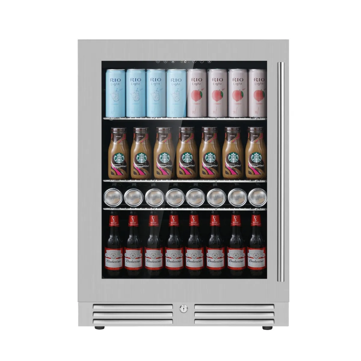 24 Inch Under Counter LOW-E Glass Door Beer Fridge