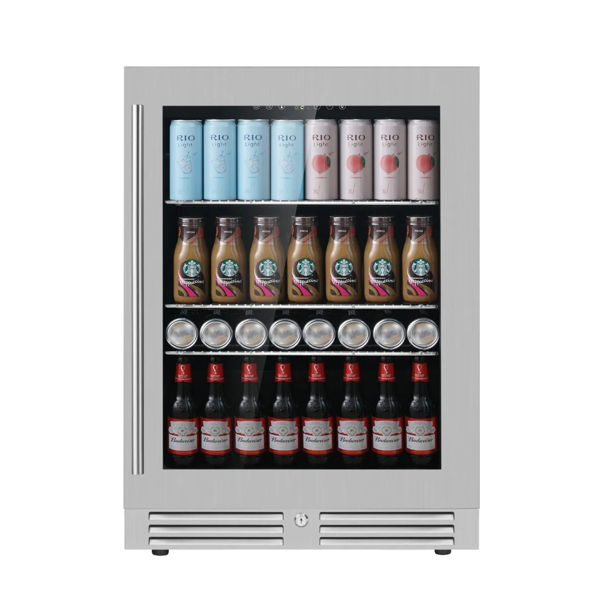 24 Inch Under Counter LOW-E Glass Door Beer Fridge