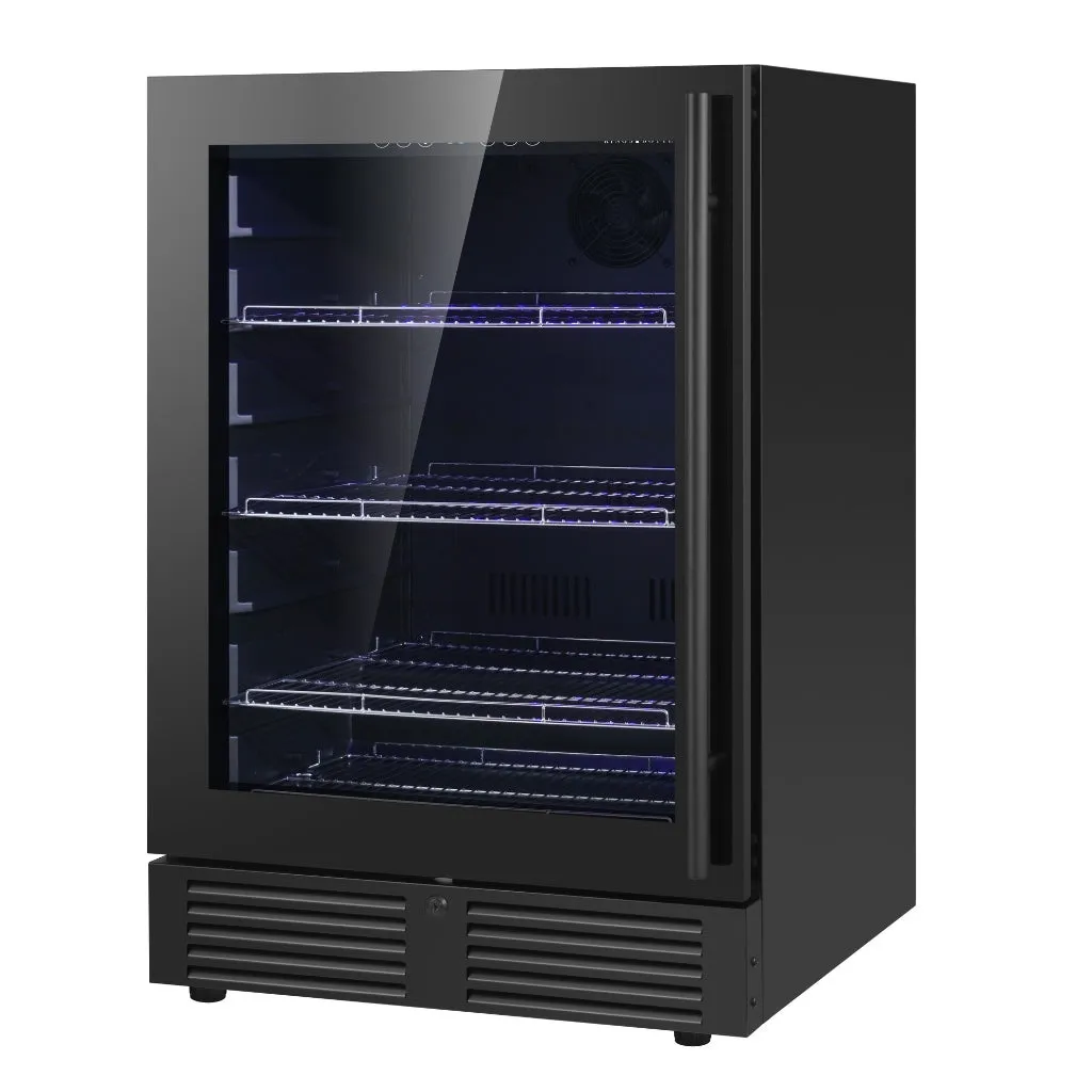 24 Inch Under Counter LOW-E Glass Door Beer Fridge