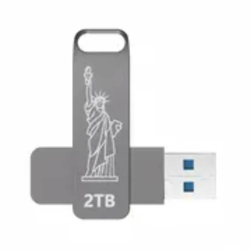 2TB USB Flash Drive - High Speed 100MB/s, Compatible with Laptops, PCs and Cars, Durable Metal USB Flash Drive.