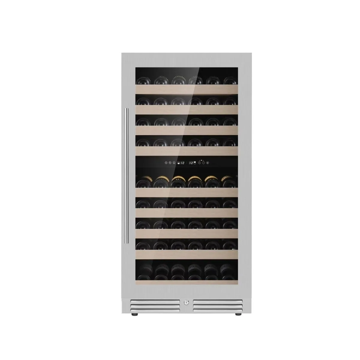 47-Inch Tall Dual Zone Wine Cooler with Low-E Glass Door