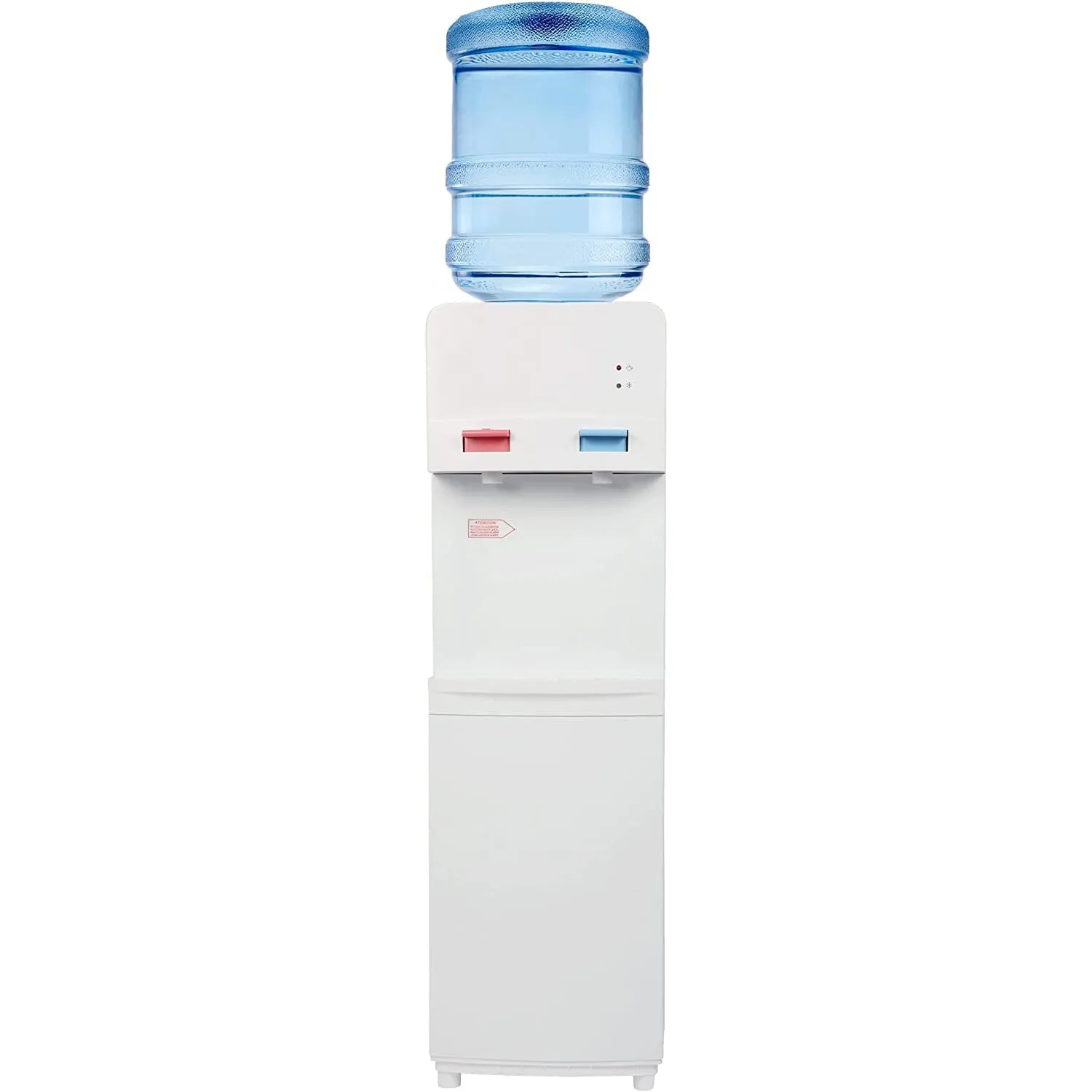 5 Gallon Top Loading Water Cooler Water Dispenser with Child Safety Lock, 2 Temps (Hot & Cold), ETL Listed, White