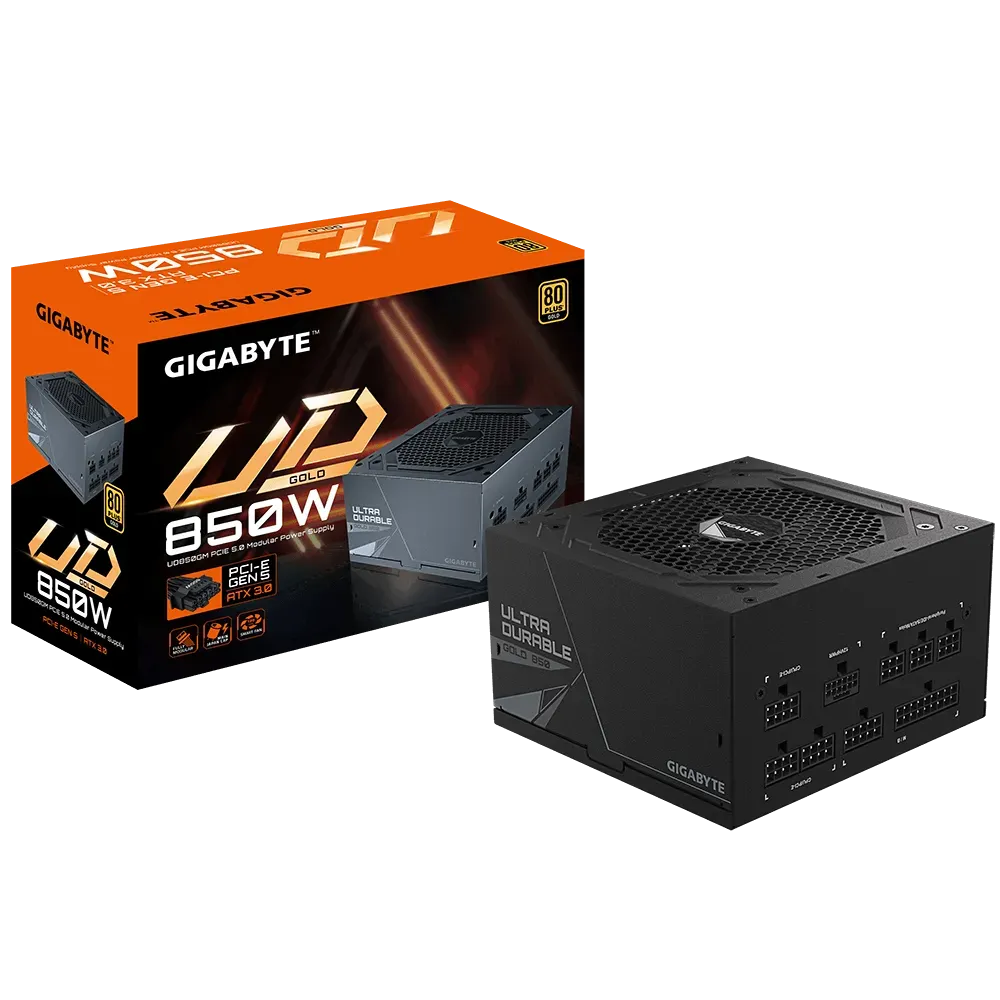 850W Gigabyte UD850GM PG5 V2 ATX 3.0 Gold Modular PSU