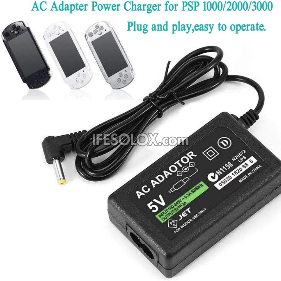 AC Adapter Power Charger for Sony PSP 1000, 2000, 3000 and E1000 - Brand New