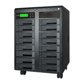 Acumen Disc 1 to 15 SATA Hard Drive Duplicator (up to 150MB/s) - Multiple HDD & SSD Memory Card Copier & HDD Sanitizer (DoD Compliant) - H15-SATA150