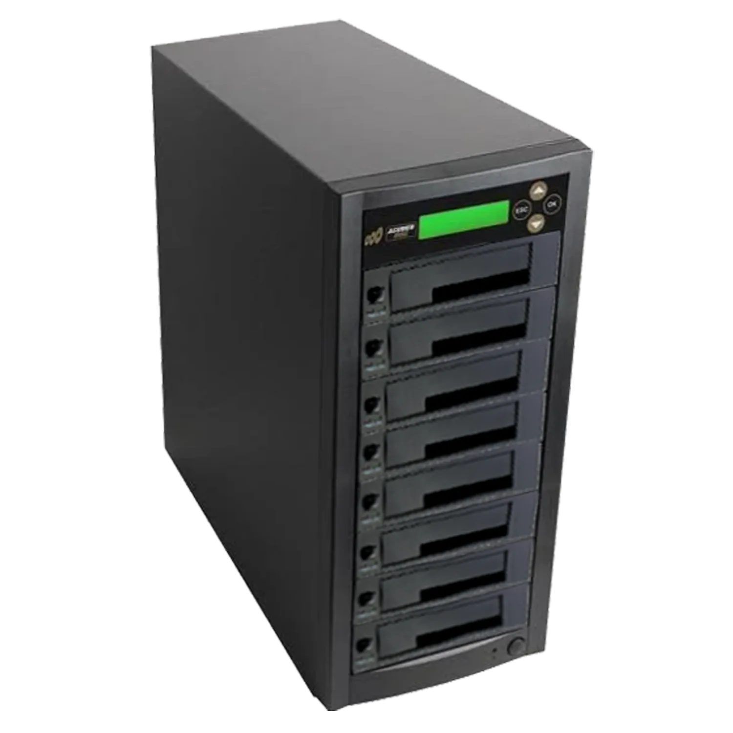 Acumen Disc 1 to 7 SATA III Hard Drive Duplicator (up to 600MB/s) - Multiple 3.5" & 2.5" HDD & SSD Memory Card Copier & Sanitizer (DoD Compliant) - H07-SATA3