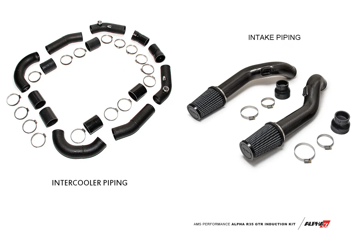 AMS ALP.07.09.0003-3 Induction kit NISSAN R35 GT-R (for Alpha IC, stock intake manifold, stock throttle bodies)