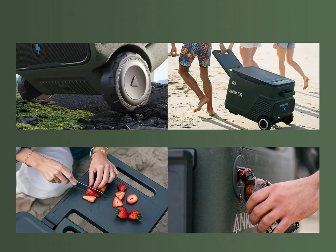 Anker EverFrost Portable Cooler <b>30</b> with New 299Wh Battery, Powered by AC/DC/Solar