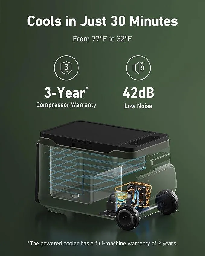 Anker EverFrost Powered Cooler 30 -Black Green