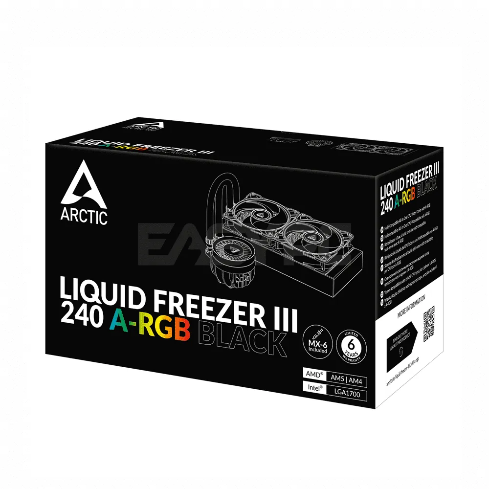 Arctic LIQUID FREEZER III 240 A-RGB BLACK Multi Compatible All-in-One CPU Water Cooler