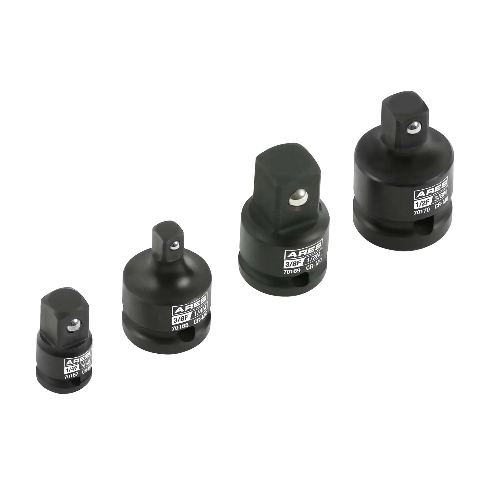 ARES 27070-2 - 4-Piece Impact Socket Adapter And Reducer Set