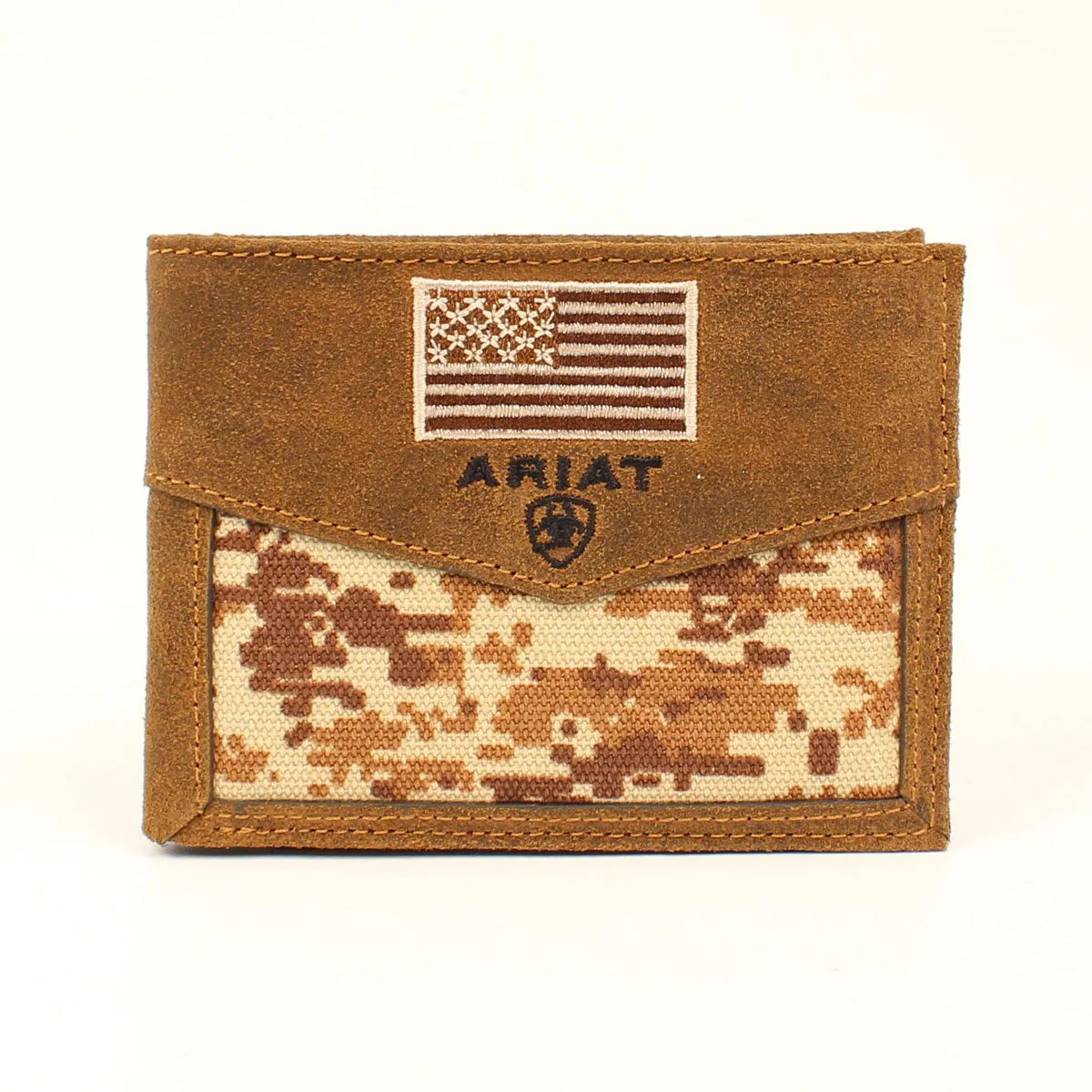 Ariat Wallet in a Medium Brown Digital Camo Bifold