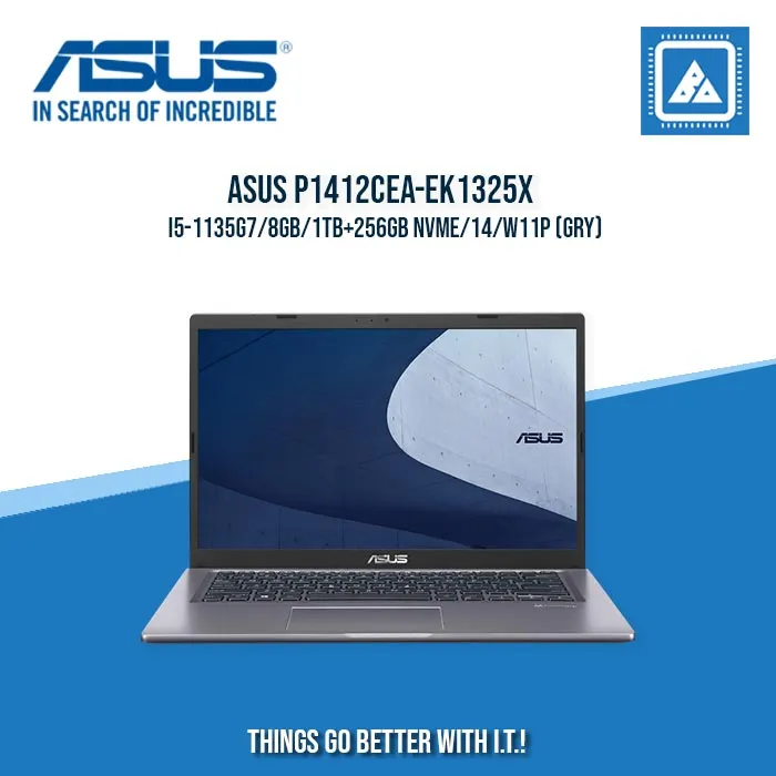 ASUS P1412CEA-EK1325X I5-1135G7/8GB/1TB 256GB NVME | BEST FOR STUDENTS AND FREELANCERS LAPTOP