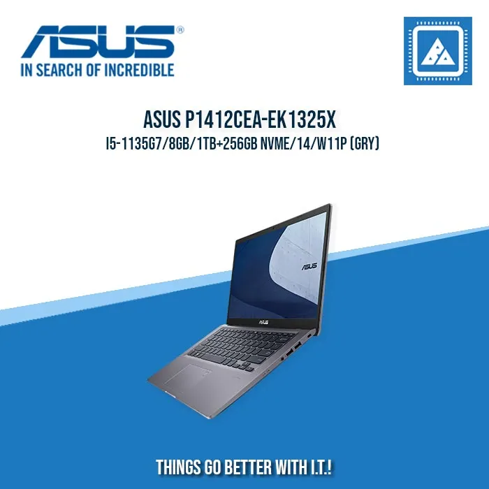 ASUS P1412CEA-EK1325X I5-1135G7/8GB/1TB 256GB NVME | BEST FOR STUDENTS AND FREELANCERS LAPTOP