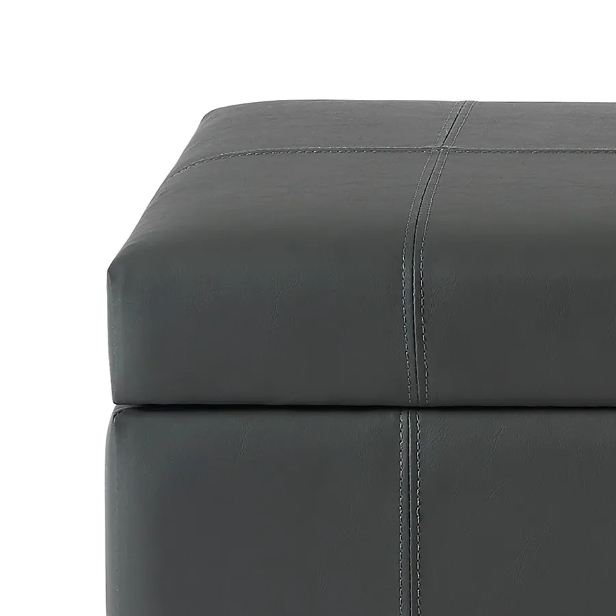 Averill Storage Bench - Faux Leather