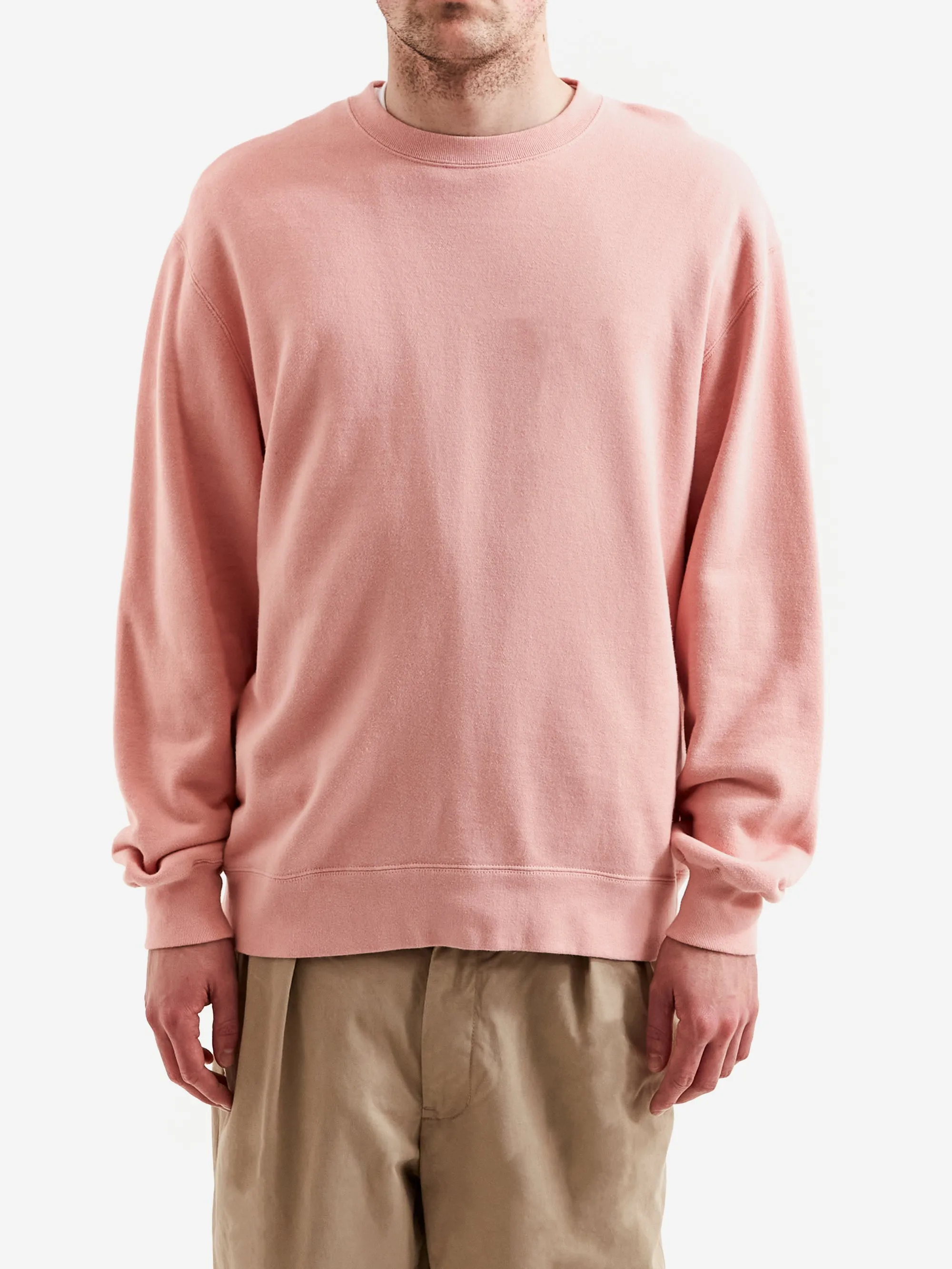 Beams Plus Crewneck Sweater - Pink