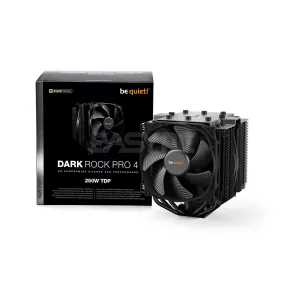 BeQuiet Dark Rock Pro 4 120mm cooling performance of 250W TDP and virtually inaudible operation Excellent for overclocked systems CPU Air Cooler