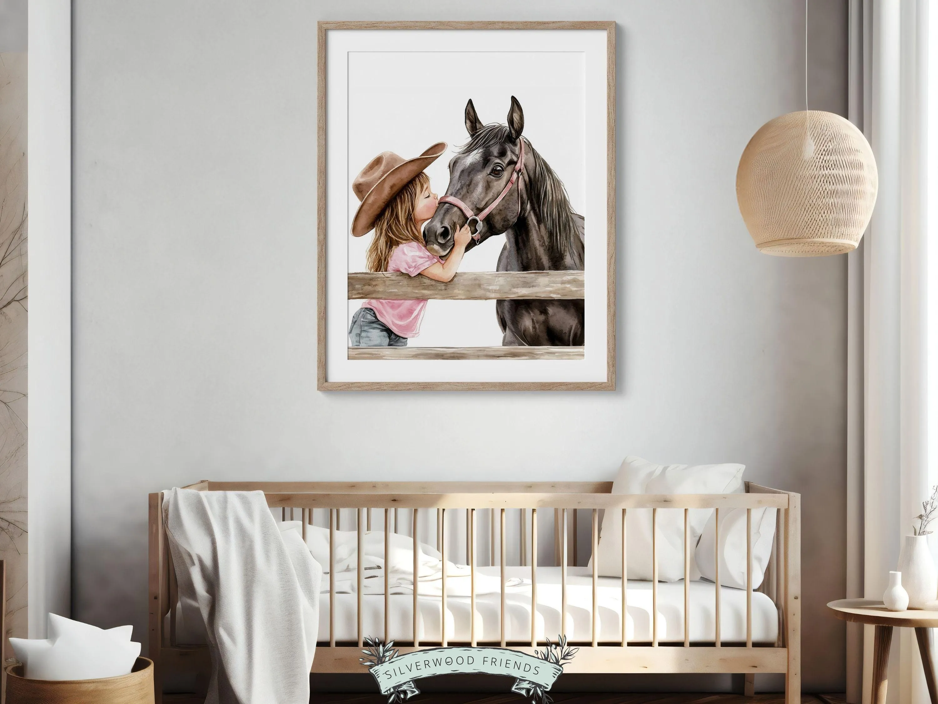 Black Horse Print - 002