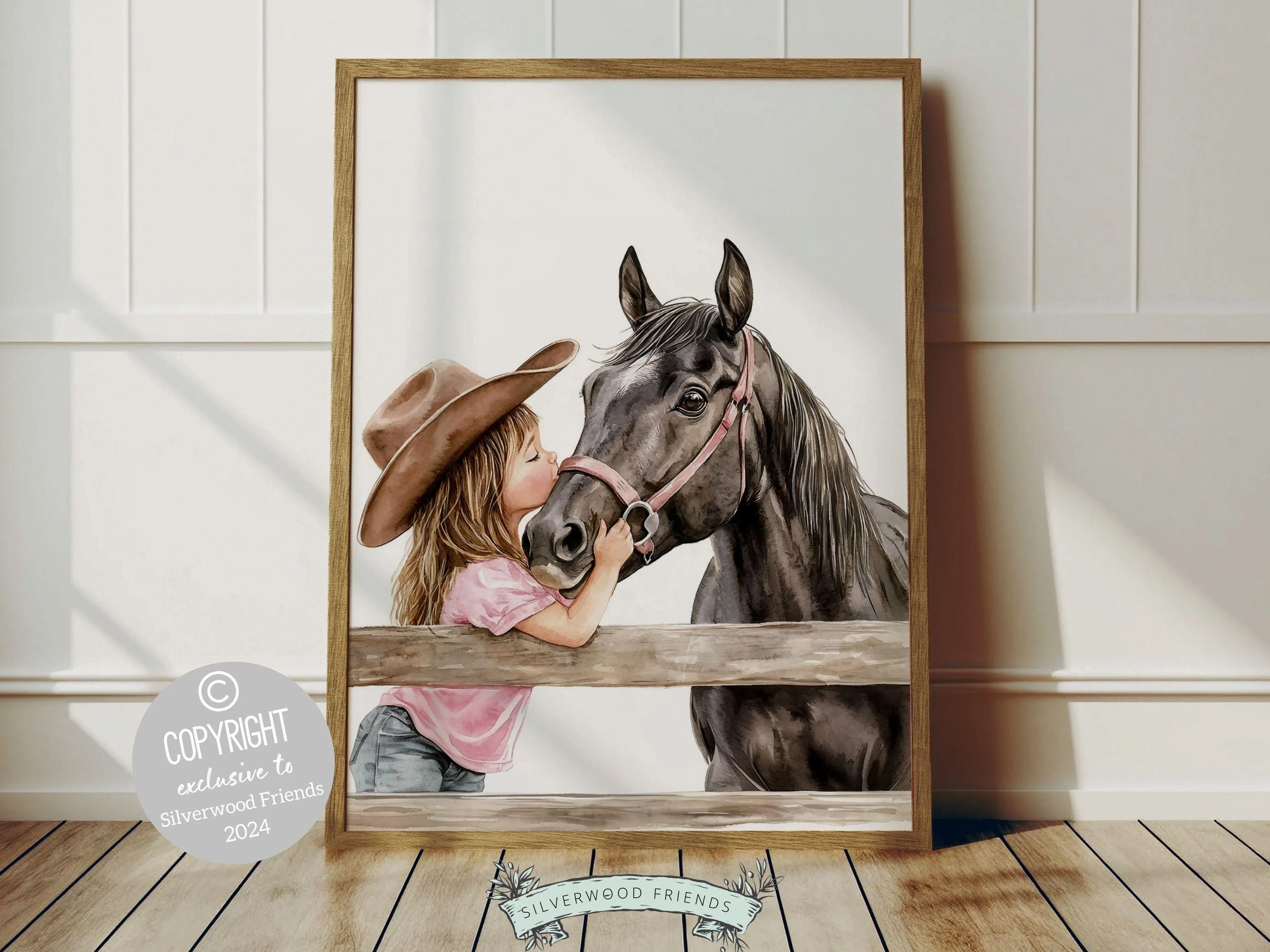 Black Horse Print - 002