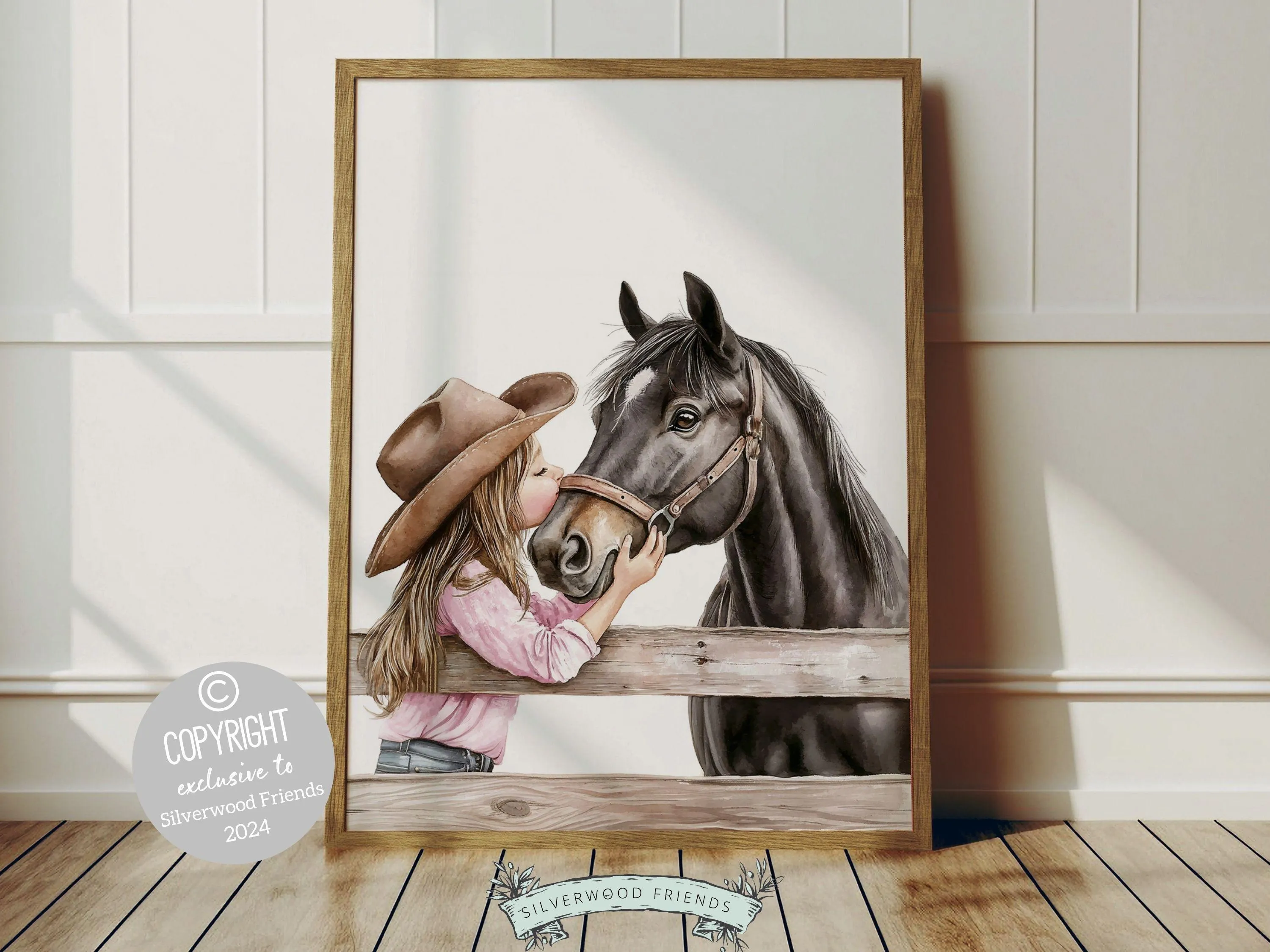 Black Horse Print - 003