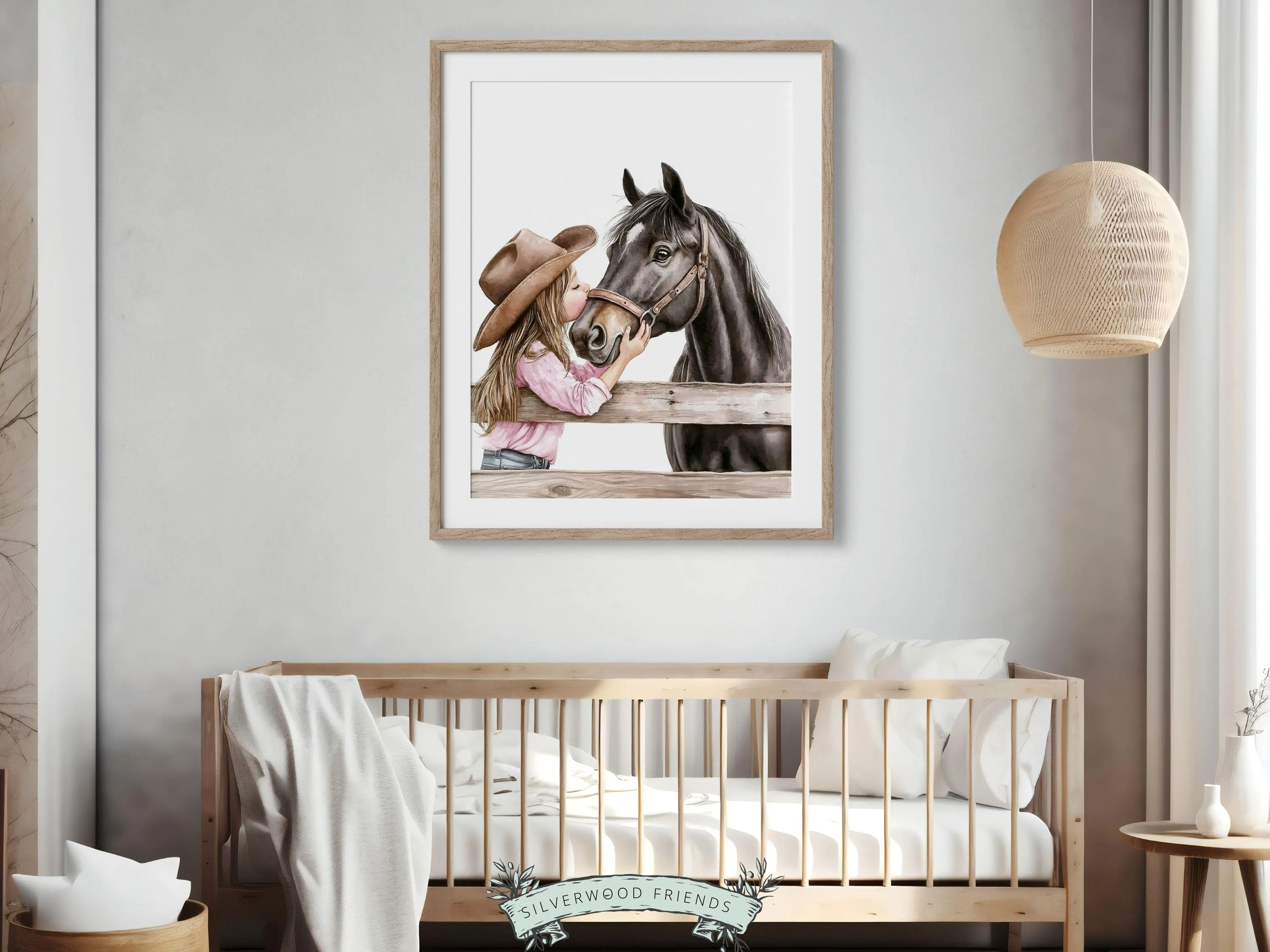 Black Horse Print - 003