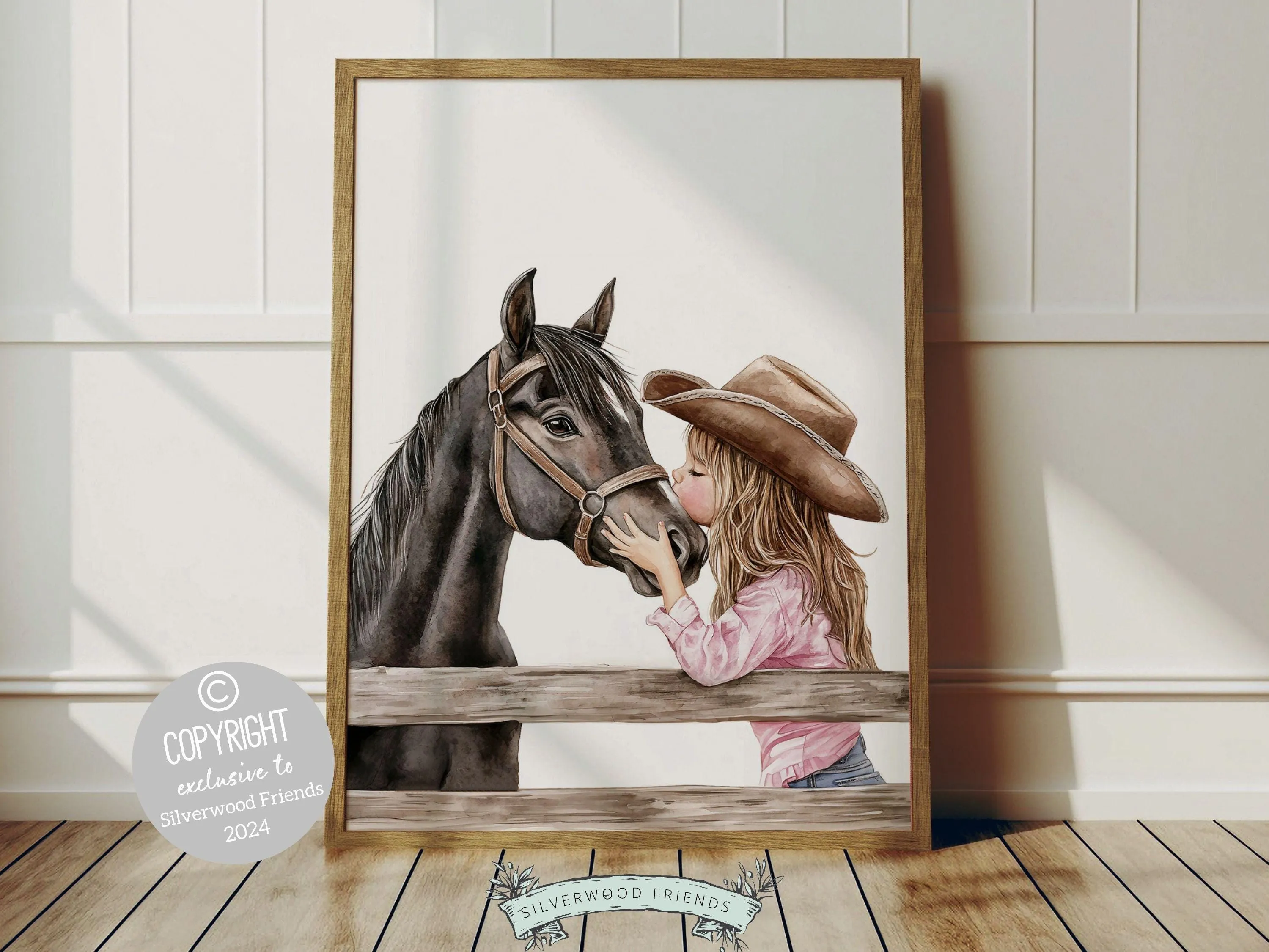 Black Horse Print - 004