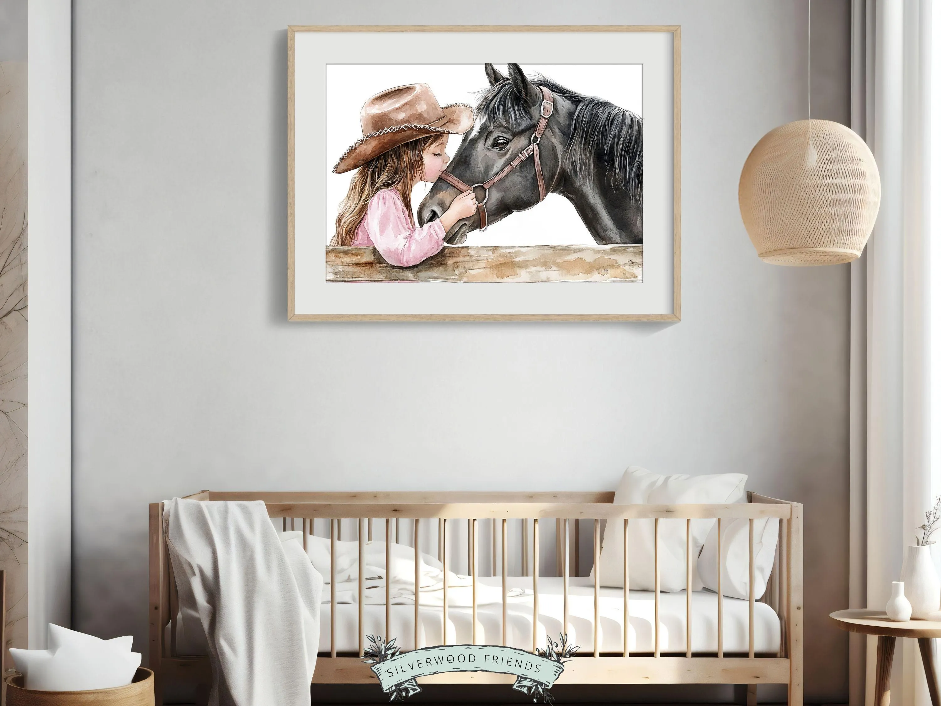 Black Horse Print - 006