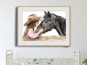 Black Horse Print - 006