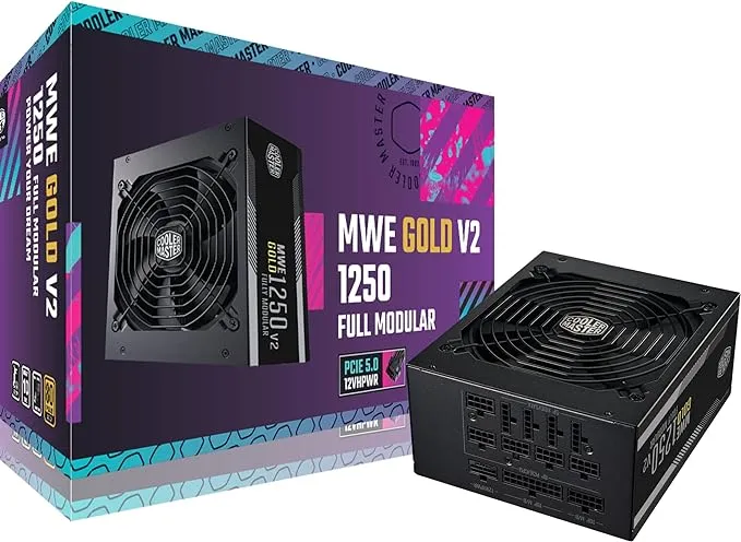 Cooler Master MWE Gold 1250 V2 Fully Modular ATX 3.0 Power Supply