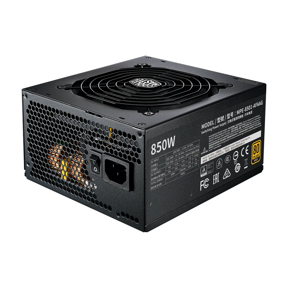 Cooler Master Power Supply 850 MWE V2 GOLD FM