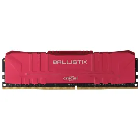 Crucial BALLISTIX (8GB) DDR4 3000MHz Desktop RAM Memory BL8G30C15U4R.M8FE - Red