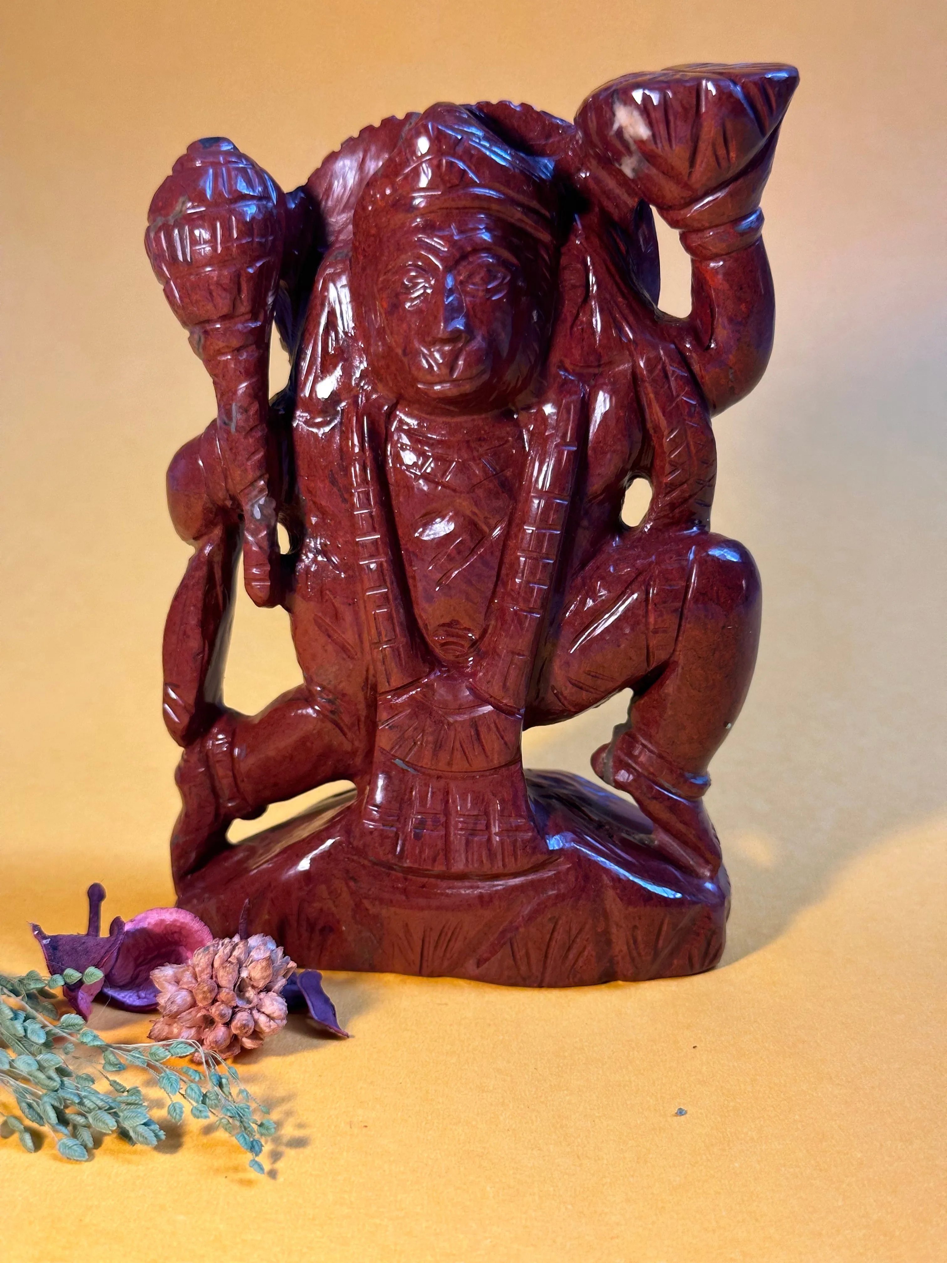 Crystal Lord Hanuman for Good Luck and Protection (Sankat Mochan)