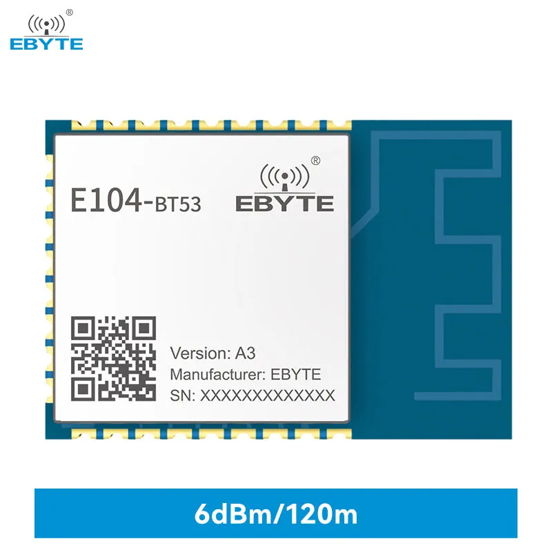 Ebyte E104-BT53A3 EFR32BG22 Small SMD BT5.2 2402~2480MHz 120m High-precision Stable Wireless Bluetooth Module