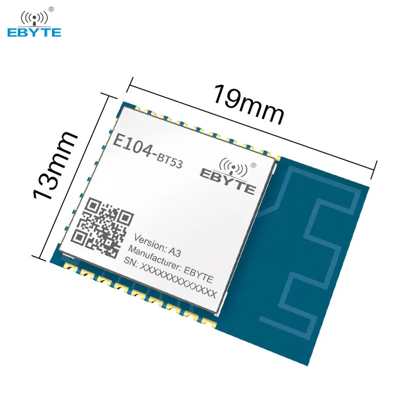 Ebyte E104-BT53A3 EFR32BG22 Small SMD BT5.2 2402~2480MHz 120m High-precision Stable Wireless Bluetooth Module