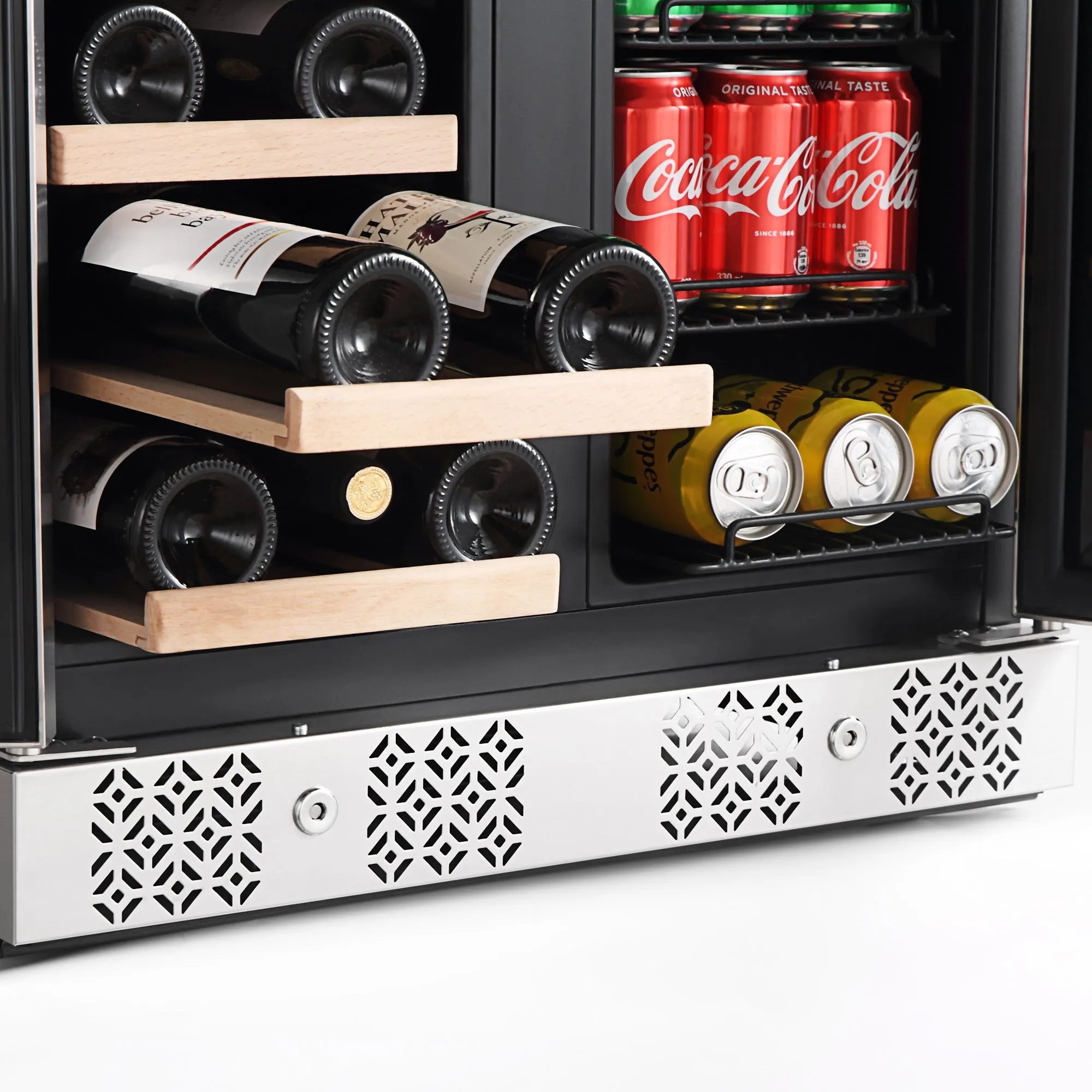 Empava BR03D 24" Dual Zone Wine and Beer Fridge Beverage Cooler