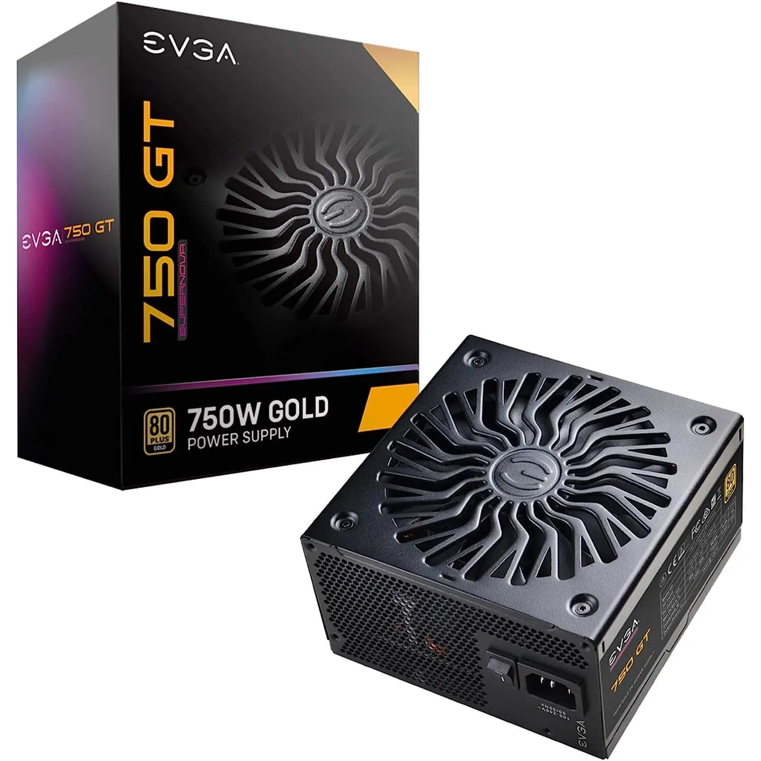 Evga 750w Gold Power Supply 220-GT-0750-Y1 (Refurbished)