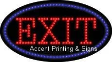 Exit Flashing & Animated High Impact Energy Efficient LED Sign