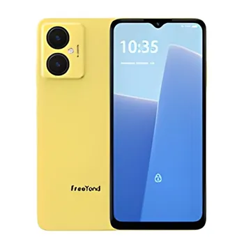 FreeYond F9S - 64GB ROM 2GB RAM ( 4GB RAM) GSM 6.6" HD Screen 13MP Dual Camera 5000mAh Unlocked Android 4G LTE Smartphone - Blue/Yellow