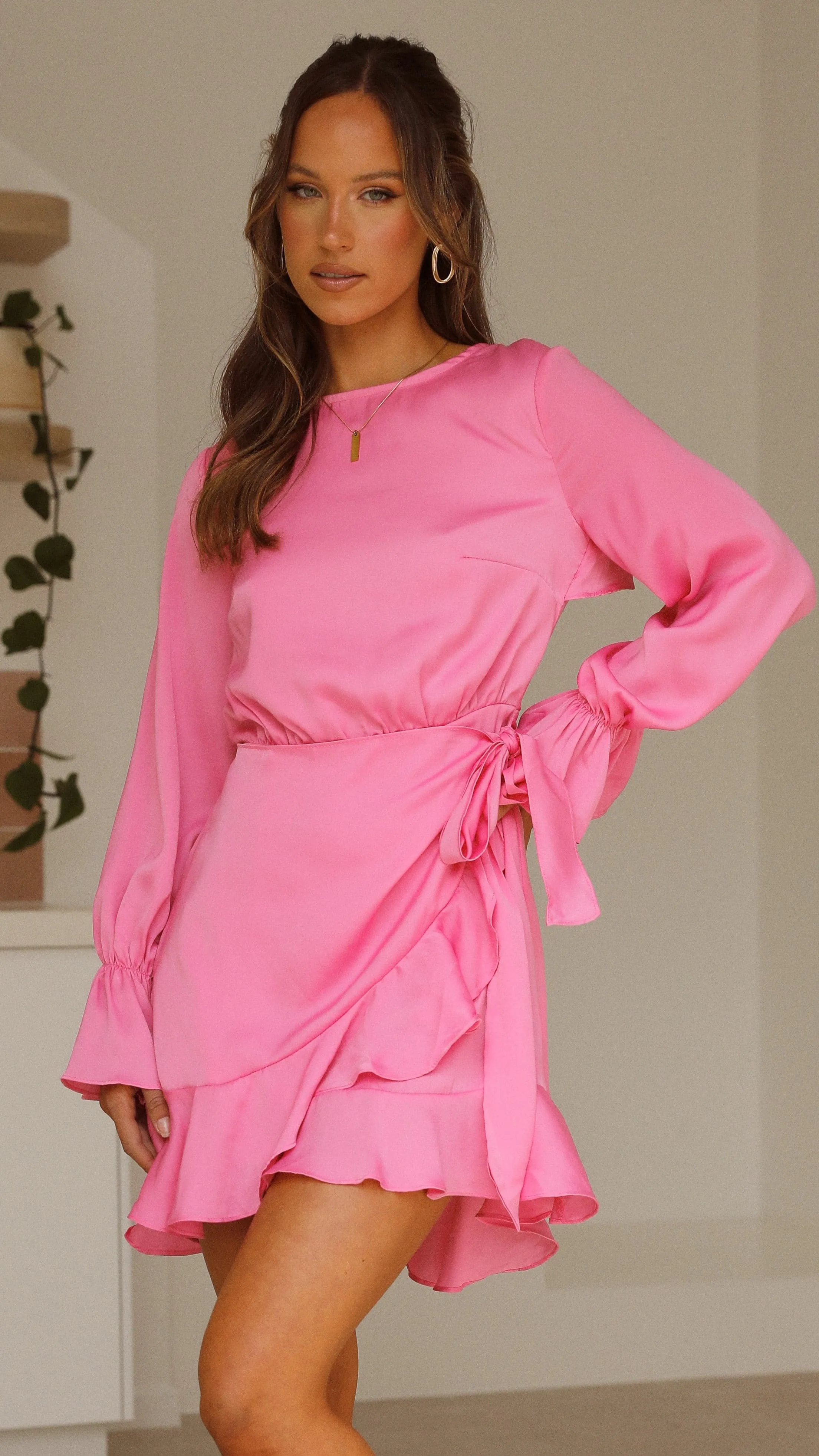 Geneva Dress - Hot Pink