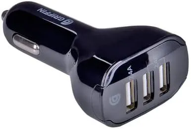 Griffin 4.8 Amp 3 Port USB Car Charger Black - GP-008-BLK