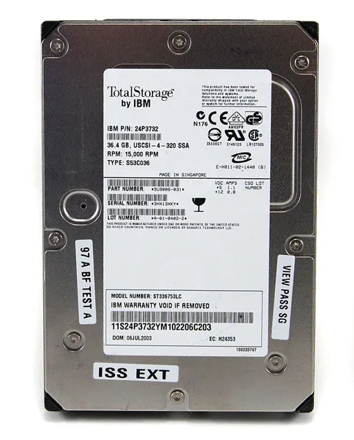 IBM 24P3732 Seagate ST336753LC 36GB U320 SSA 15K SCSI Hard Drive