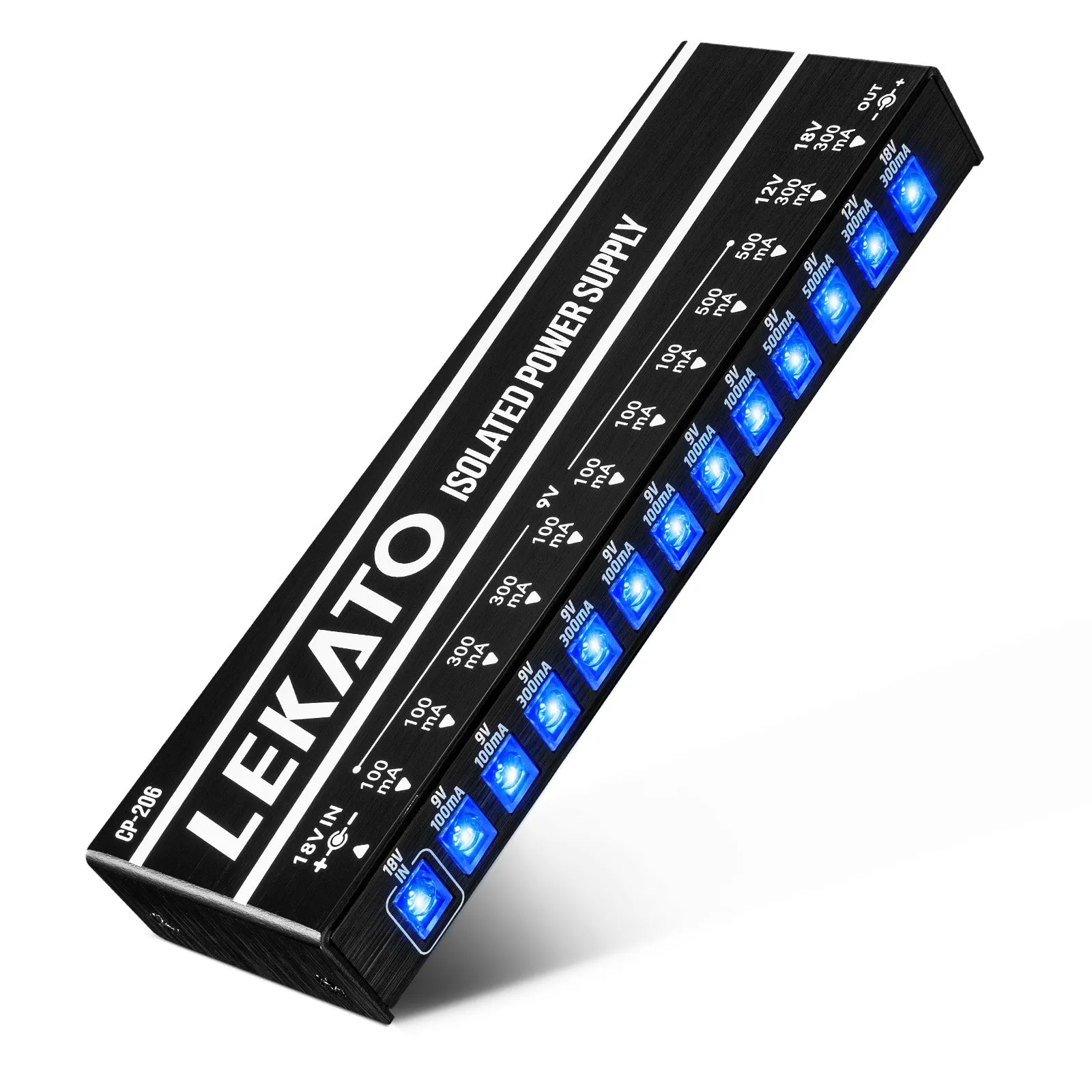 LEKATO CP-206 Guitar Isolated Pedal Power Supply