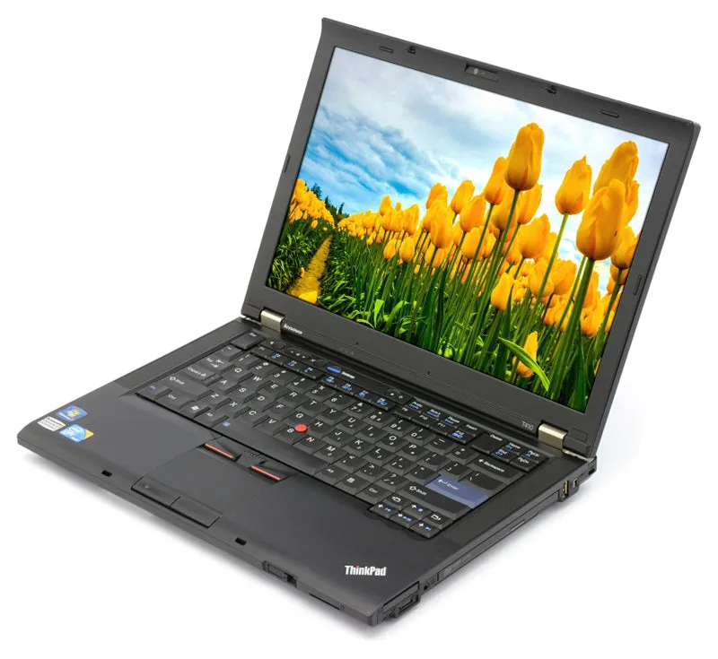 Lenovo ThinkPad T410 Laptop | Intel Core i7-620M @ 2.66GHz, 8GB RAM, 256GB SSD, VGA , DisplayPort, 1Gb Ethernet, DVD-RW, VGA, DisplayPort, Grade A Refurbished - 1 Year Warranty