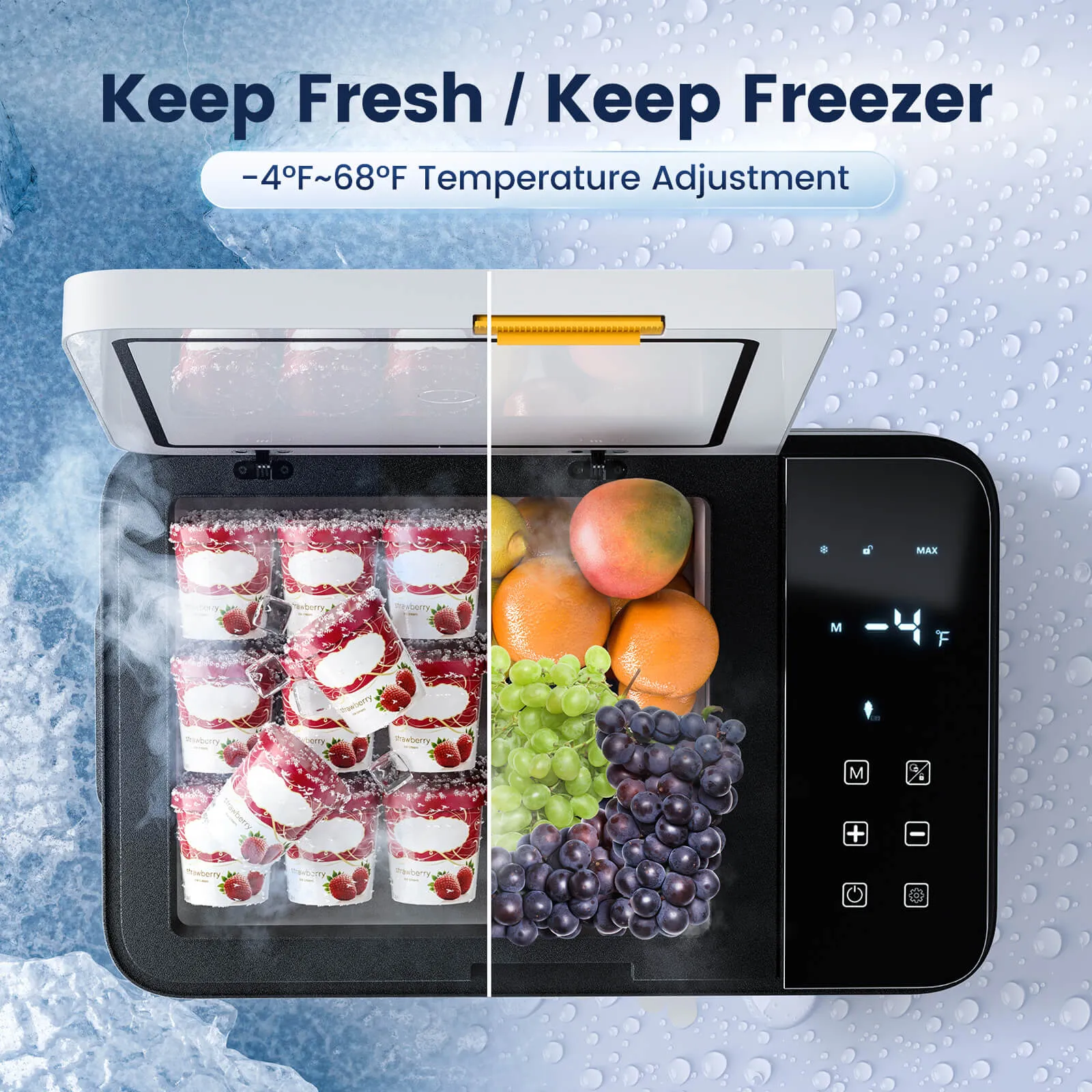 LM21 Car Refrigerator, 21L Digital Display LED Mini Cooler