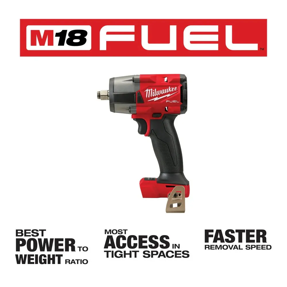 M18 FUEL 1/2" Mid-Torque Impact Wrench w/ Pin Detent (Tool Only)