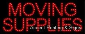 Moving Supplies LED Sign (High Impact, Energy Efficient)