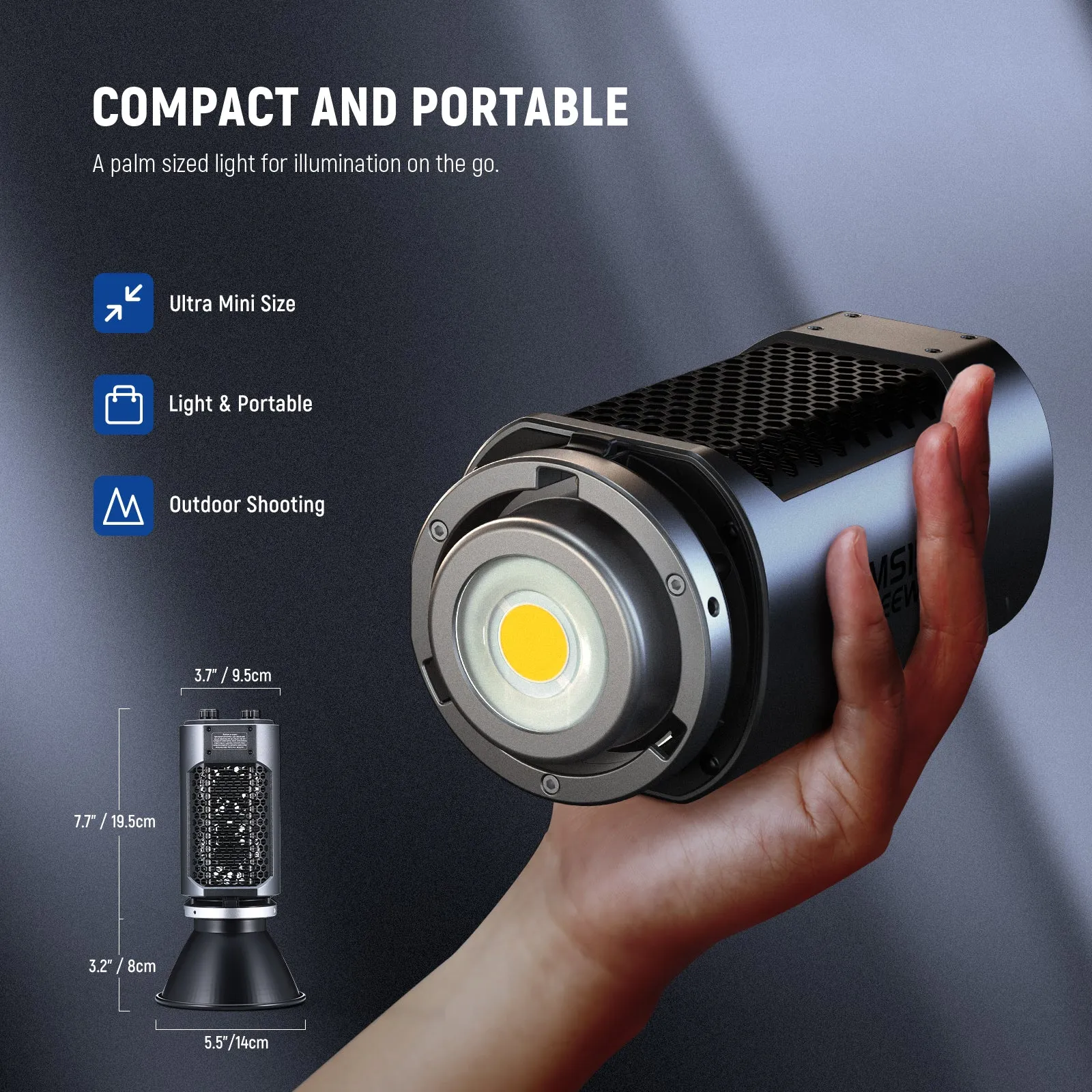 NEEWER MS150 130W Mini COB LED Video Light